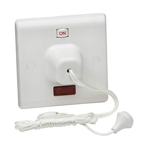 SN8310N White 45A Pull Cord Switch,Double Pole