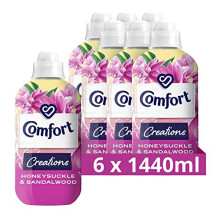 Creations Honeysuckle & Sandalwood Fabric Conditioner pack of 6 (288 washes total) Stay Fresh technology for 100 days of freshness + fragrance* 48