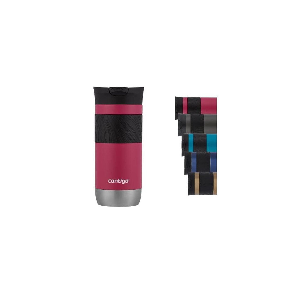 Byron 2.0 thermo mug, stainless steel insulated mug with Snapseal closure, coffee mug to go, 100% leak proof, dishwasher safe lid, BPA free, keeps