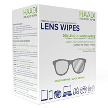 Glasses Cleaner Wipes 200 Individually Wrapped Lens Wipes Multipurpose Suitable for Spectacle Lenses, Cameras, Binoculars, Mirrors, Screens, Optical