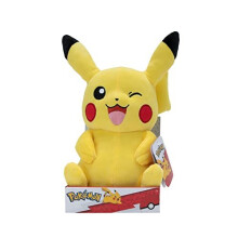 PKW3106 Offizielle & Premium-Qualität 12-Zoll Pikachu Adorable, Ultra-Soft, Plüschtier, perfekt zum Spielen & Displaying-Gotta Catch 'Em All