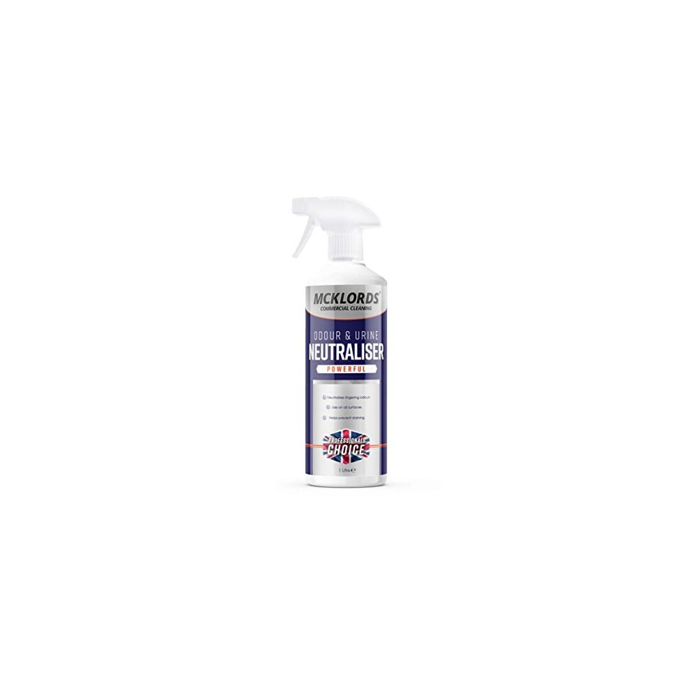 Commercial Professional Odour and Urine Neutraliser, 1 Litre, Clear