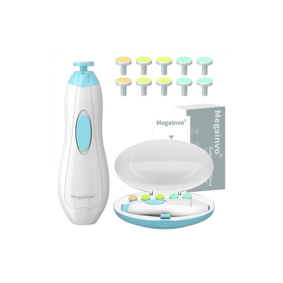 Baby Nail File Electric Nail Trimmer Manicure Set Nails Clipper Led Whisper Quiet Design Safe For Newborn Toddler Kids Toes And Light Megainvo