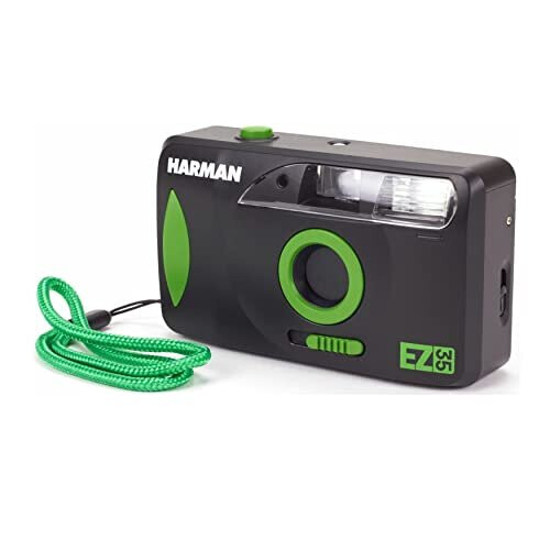 Harman Reusable Motorized Camera with Flash and HP5+ 35mm 36-Exposure Film Roll 1
