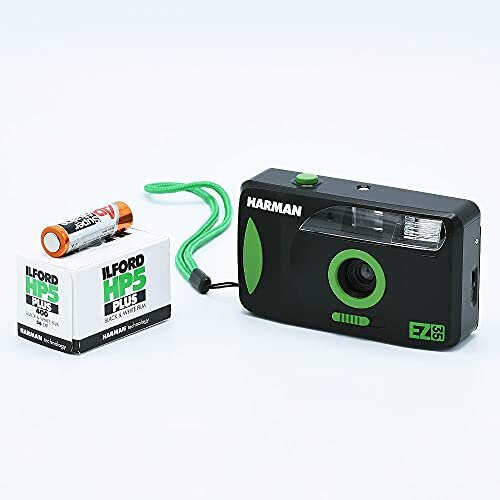Harman Reusable Motorized Camera with Flash and HP5+ 35mm 36-Exposure Film Roll 2
