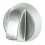 SPARES2GO Air Fryer Knob Silver Switch Universal Dial Button Multi Cooker Mini Oven 4