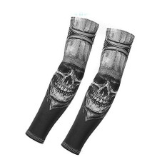 Sun Protection Cuff Ice Silk Male Tattoo Sleeve Arm Arm Guard Arm Female Hand Sleeve Tattoo Arm Set, Sword - Larger Code
