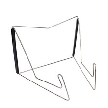 Fold-n-Stow Metal Bookstand Adjustable and Portable Reading Book Holders Multi-Function Stand Holder for Hardcover Textbook,Cookbook,Recipe (Black)