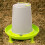 Automatic Poultry/Chicken Drinker - Small 1.5L Plastic Green/Grey 8
