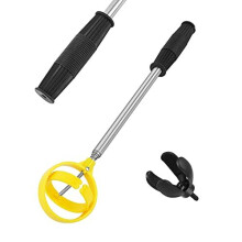 41-200cm Stainless Telescopic Golf Ball Retriever, Portable Retractable Golf Scoop,Golf Automatic Locking Spoon with Golf Ball Putter Grabber for Men