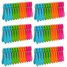 72 Pack Clothespin Clothes Clips Clothes Drying Strong Laundry Pegs for Indoor Outdoor Washing Windproof Supplies