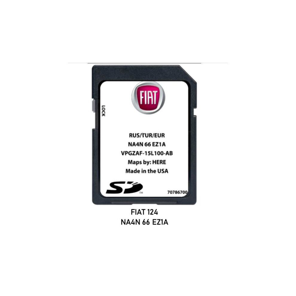 Fiat 124 Spider NA4N66EZ1A SAT NAV MAP SD CARD UPDATE UK & EUROPE 2022