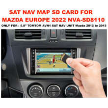 Mazda MX-5 , MAZDA 6, MAZDA 5 SAT NAV MAP SD CARD  2022 NVA-SD8110