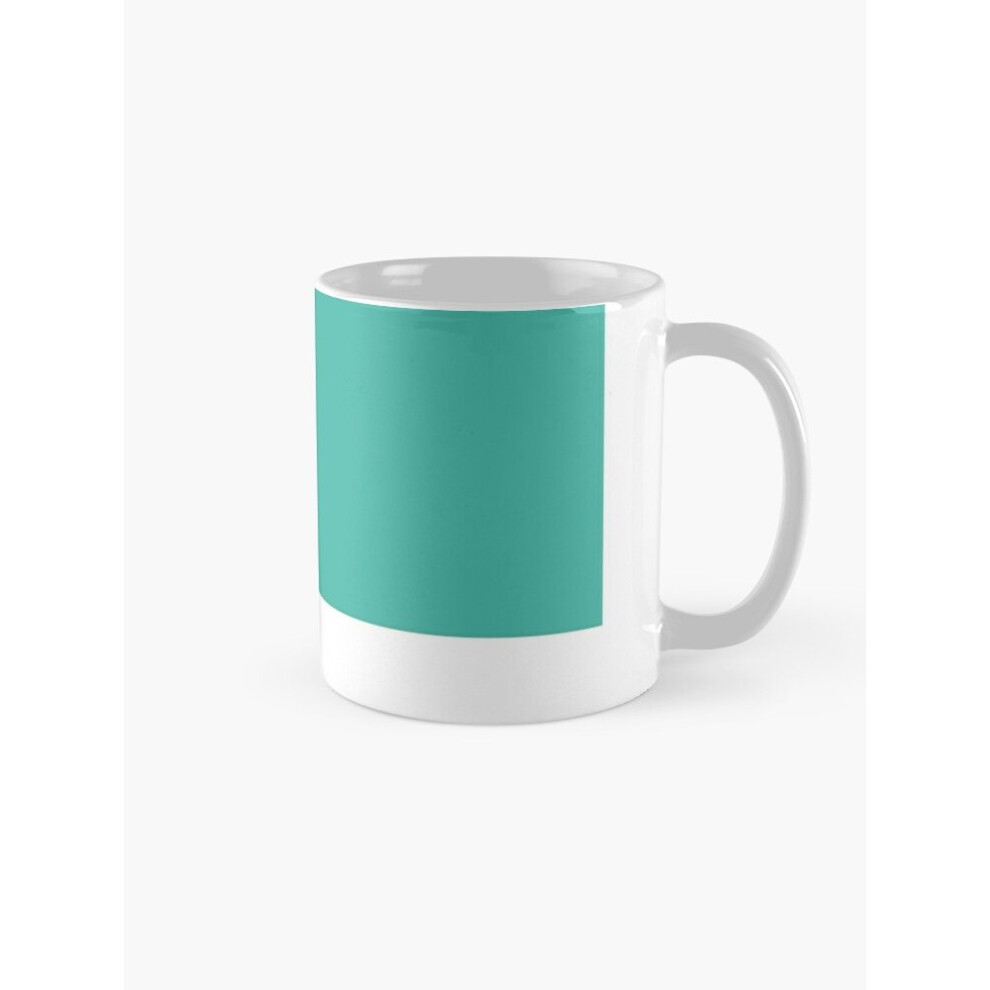 Whibos Mugs 11Oz Pantone Coffee Ceramic Mug Funny Anniversary Novelty Christmas Gift Turquoise