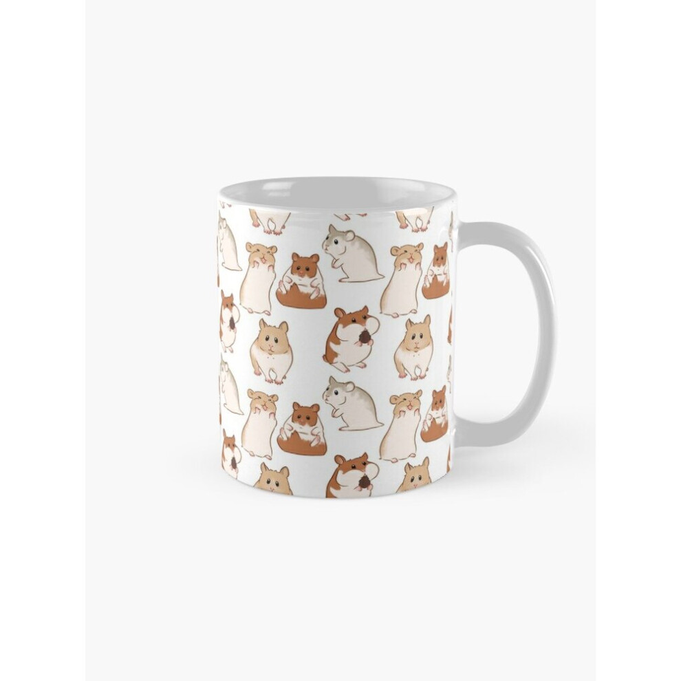 Mugs 11oz cute hamster pattern Coffee Ceramic Mug Funny Anniversary Novelty Christmas Gift