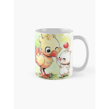 Mugs 11oz Chocobo Mog final fantasy Coffee Ceramic Mug Funny Anniversary Novelty Christmas Gift