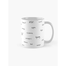 Mugs 11oz Kdrama Vocabulary Coffee Ceramic Mug Funny Anniversary Novelty Christmas Gift