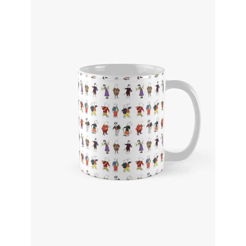 Mugs 11oz Rupert Bear and Friends Coffee Ceramic Mug Funny Anniversary Novelty Christmas Gift