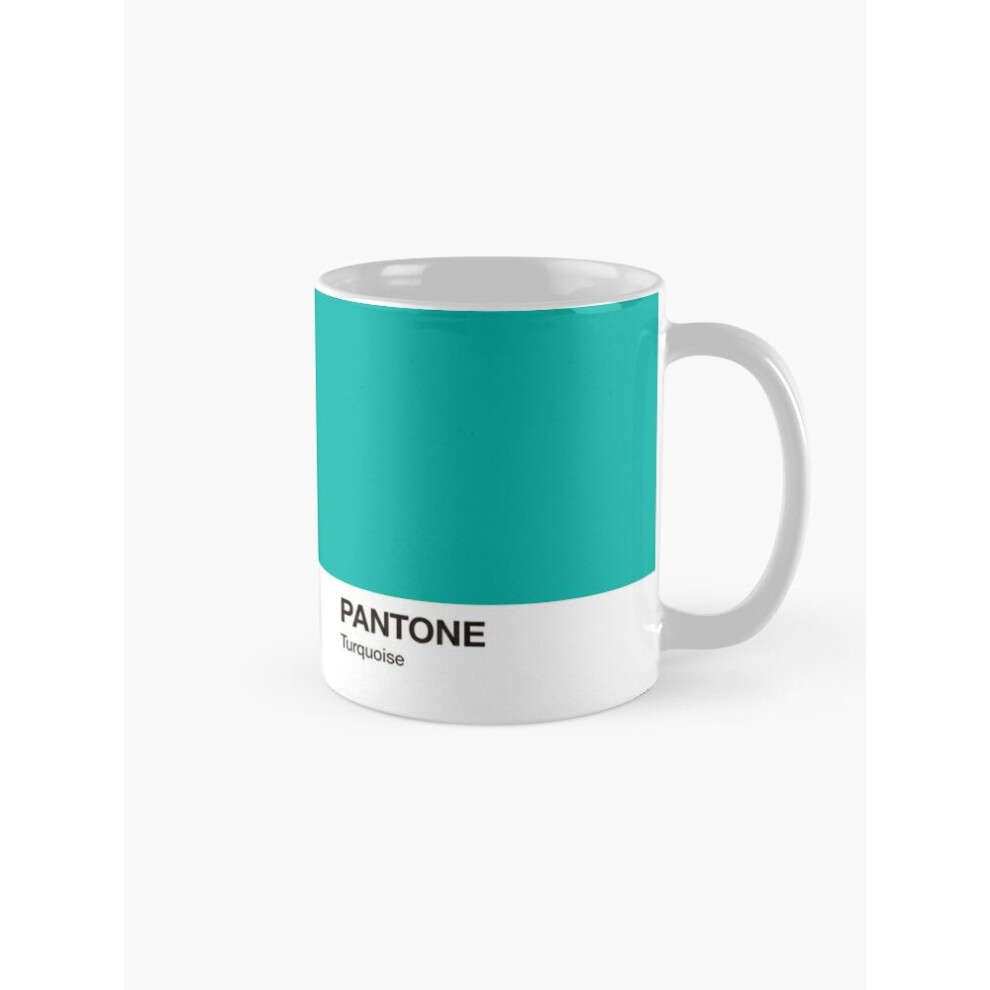 Whibos Mugs 11Oz Pantone Colour Of The Year 2010 - Coffee Ceramic Mug Funny Anniversary Novelty Christmas Gift Turquoise