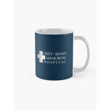 Mugs 11oz Grey + Sloan Memorial Hospital Logo White Print Coffee Ceramic Mug Funny Anniversary Novelty Christmas Gift