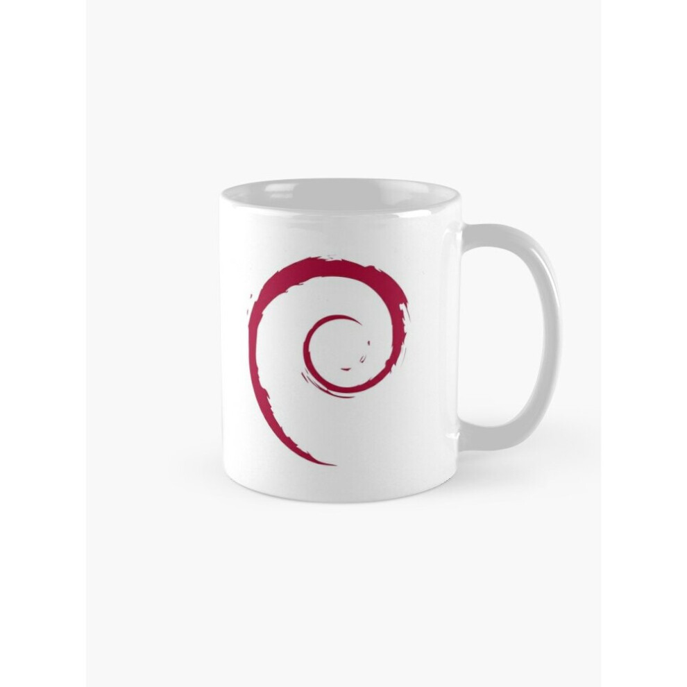 Mugs 11oz Debian Linux Logo - No Text Version Coffee Ceramic Mug Funny Anniversary Novelty Christmas Gift-image-OPC-PC9CQR6-NEW