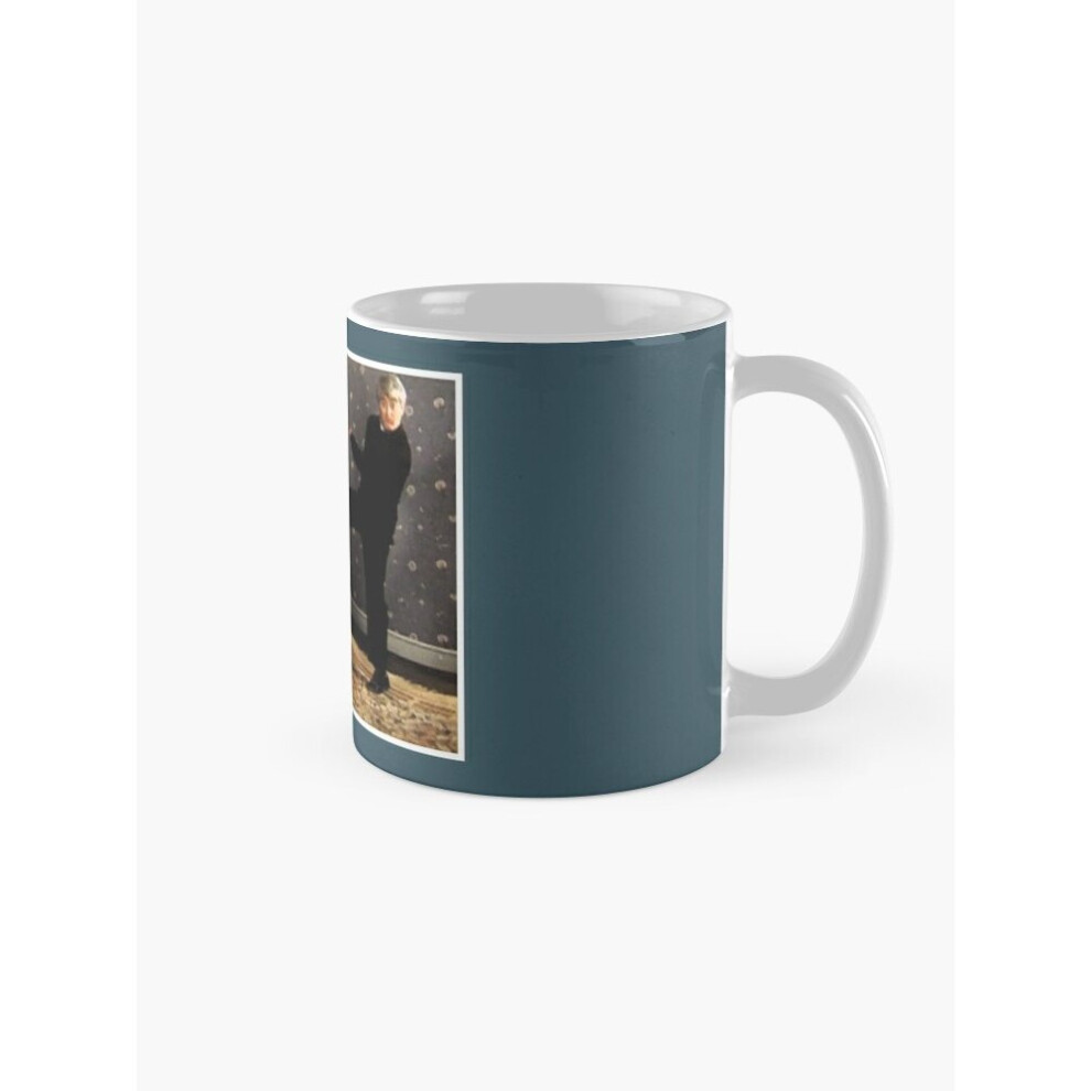 Whibos Mugs 11Oz Father Ted - Framed Picture Of Bishop Brennan Being Kicked Up The Arse Coffee Ceramic Mug Funny Anniversary Novelty Christmas Gift
