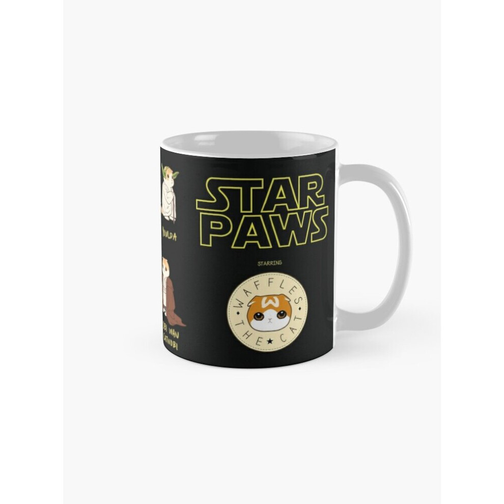 Mugs 11oz Star Paws Coffee Ceramic Mug Funny Anniversary Novelty Christmas Gift