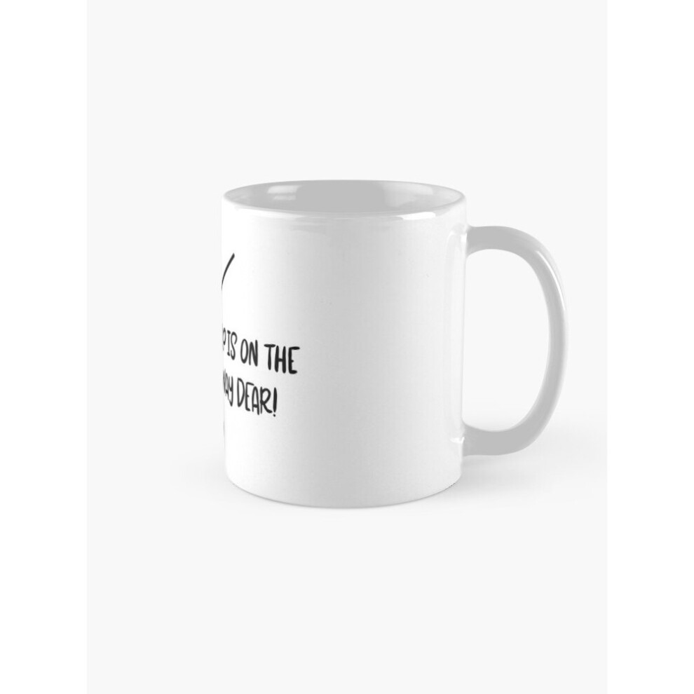 Whibos Mugs 11Oz Mrs Doubtfire Help Is On The Way Dear Coffee Ceramic Mug Funny Anniversary Novelty Christmas Gift