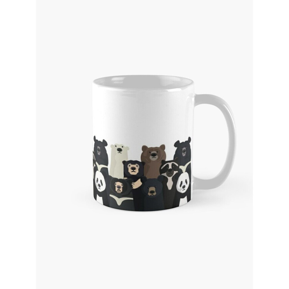 Mugs 11oz Bears of the world Coffee Ceramic Mug Funny Anniversary Novelty Christmas Gift