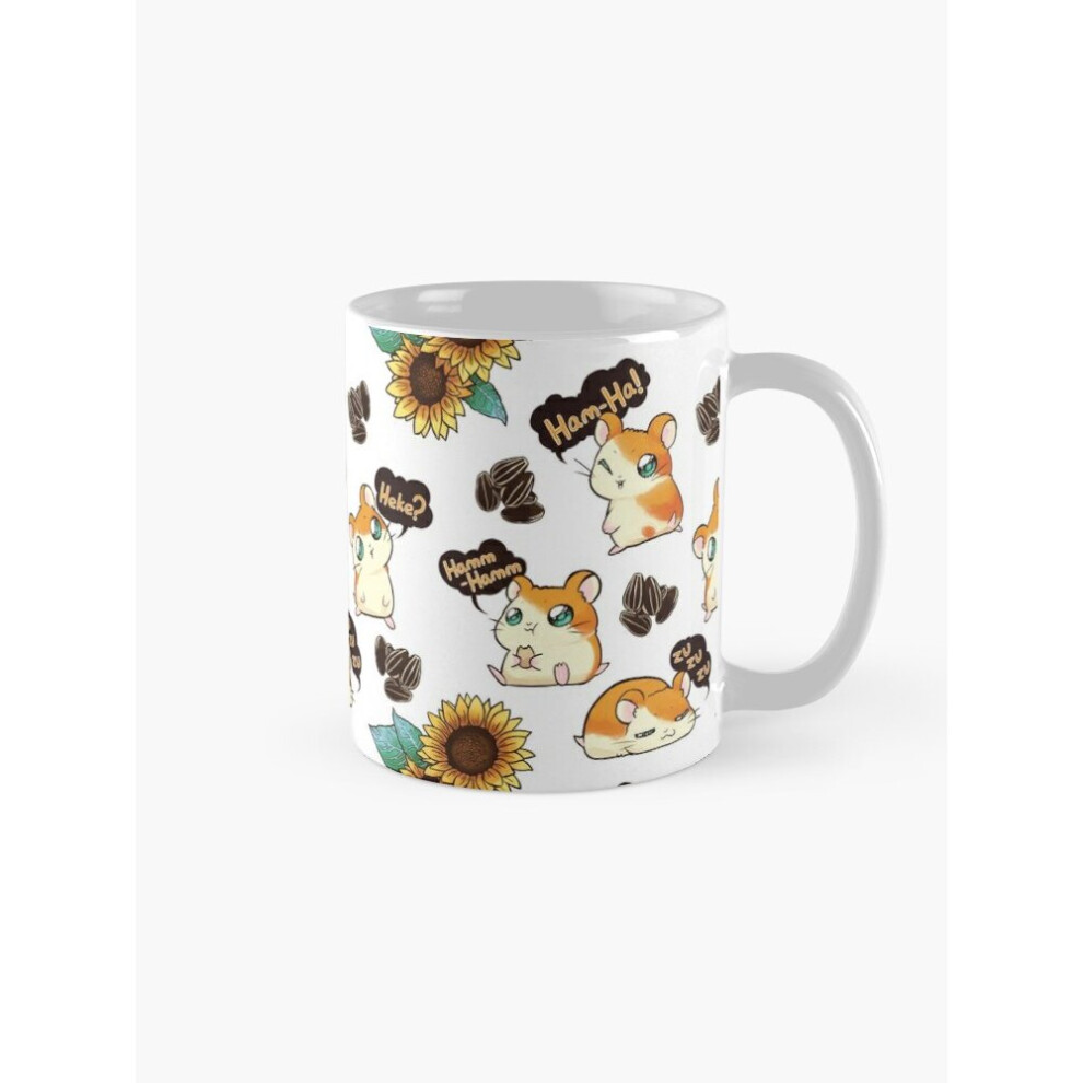 Mugs 11oz It's Hamtaro Time!!! Coffee Ceramic Mug Funny Anniversary Novelty Christmas Gift