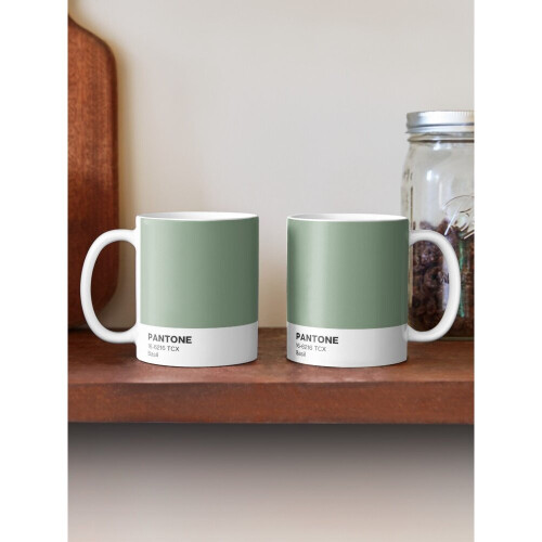 11oz Pantone Basil Ceramic Mug - Funny Anniversary and Christmas Gift 1