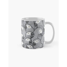 Mugs 11oz African Grey Parrots Coffee Ceramic Mug Funny Anniversary Novelty Christmas Gift