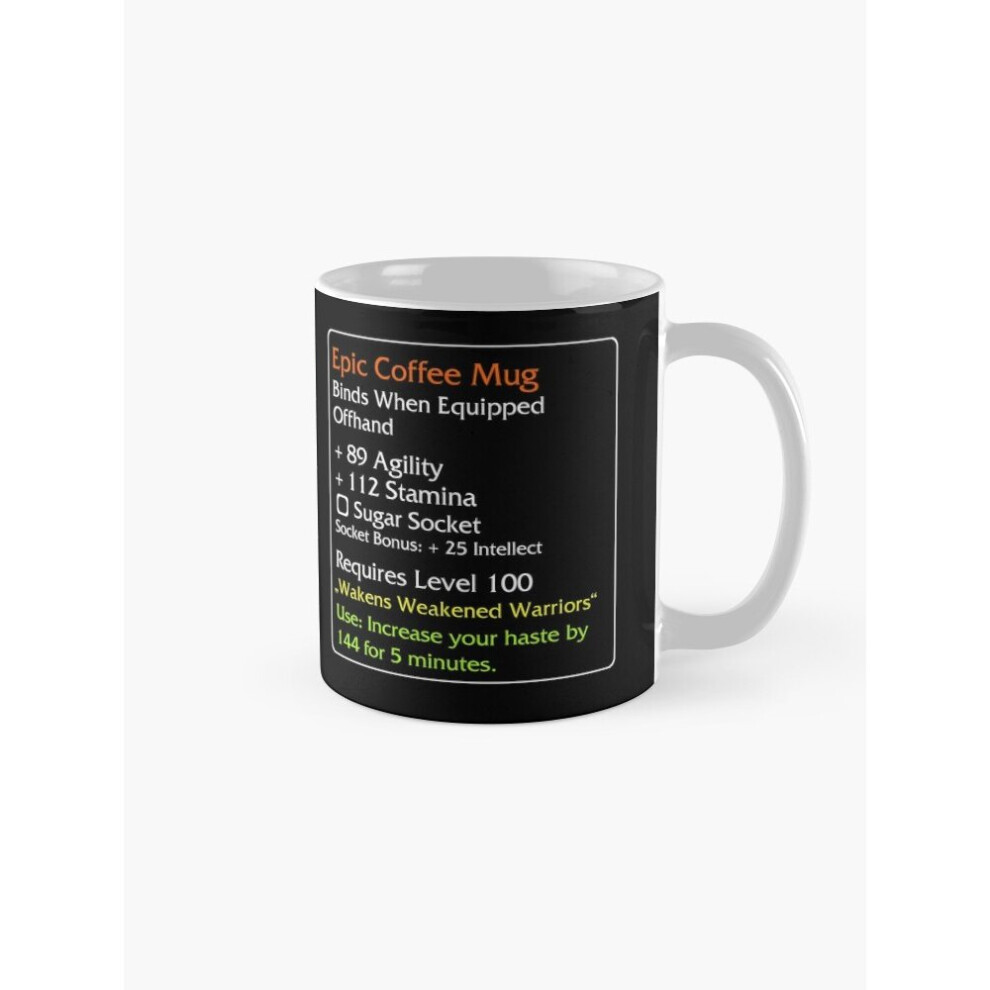 Mugs 11oz Epic [World of Warcraft] Coffee Ceramic Mug Funny Anniversary Novelty Christmas Gift