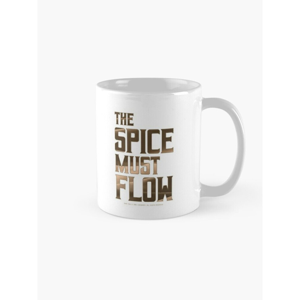 Mugs 11oz Dune - The Spice Must Flow (Dark) - Coffee Ceramic Mug Funny Anniversary Novelty Christmas Gift