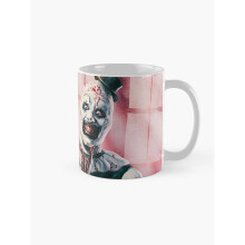 Terrifier Horror Movie Art 11oz Ceramic Mug - Funny Anniversary & Christmas Gift, Double-Sided Print