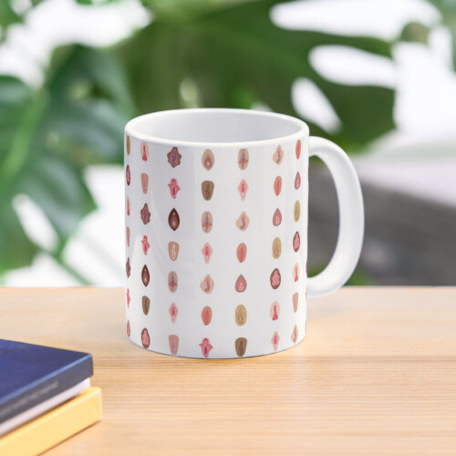 Mugs 11oz Vulva Pattern Coffee Ceramic Mug Funny Anniversary Novelty Christmas Gift 2