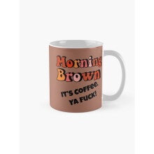 Mugs 11oz Morning Brown Aunty Donna Fitted Coffee Ceramic Mug Funny Anniversary Novelty Christmas Gift