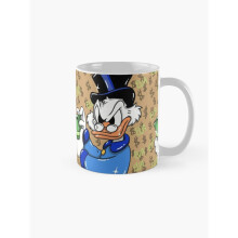 Mugs 11oz Golden Scrooge mcduck and Money Eva Kiseleva Coffee Ceramic Mug Funny Anniversary Novelty Christmas Gift