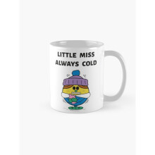 Mugs 11oz Little Miss ALWAYS COLD Coffee Ceramic Mug Funny Anniversary Novelty Christmas Gift