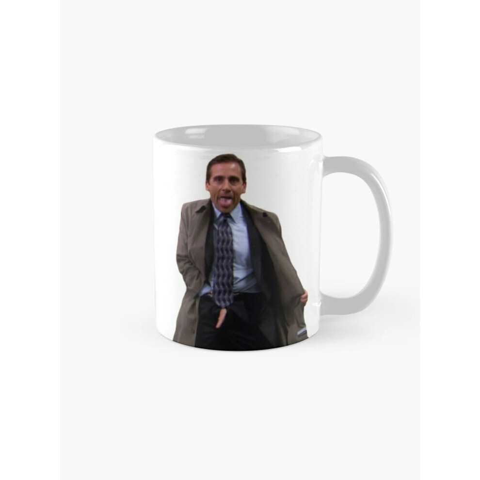 Mugs 11oz Michael Scott Flashing The Office Coffee Ceramic Mug Funny Anniversary Novelty Christmas Gift