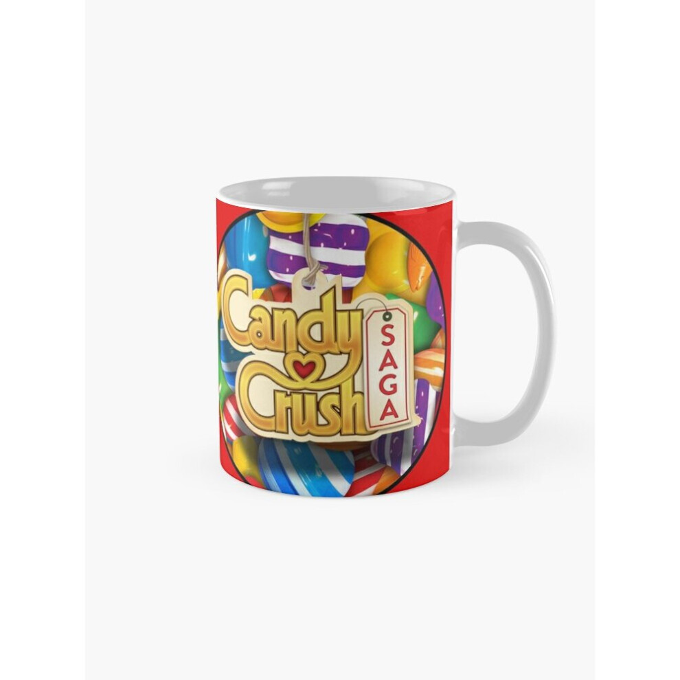 Mugs 11oz Candy Crush Logo Coffee Ceramic Mug Funny Anniversary Novelty Christmas Gift