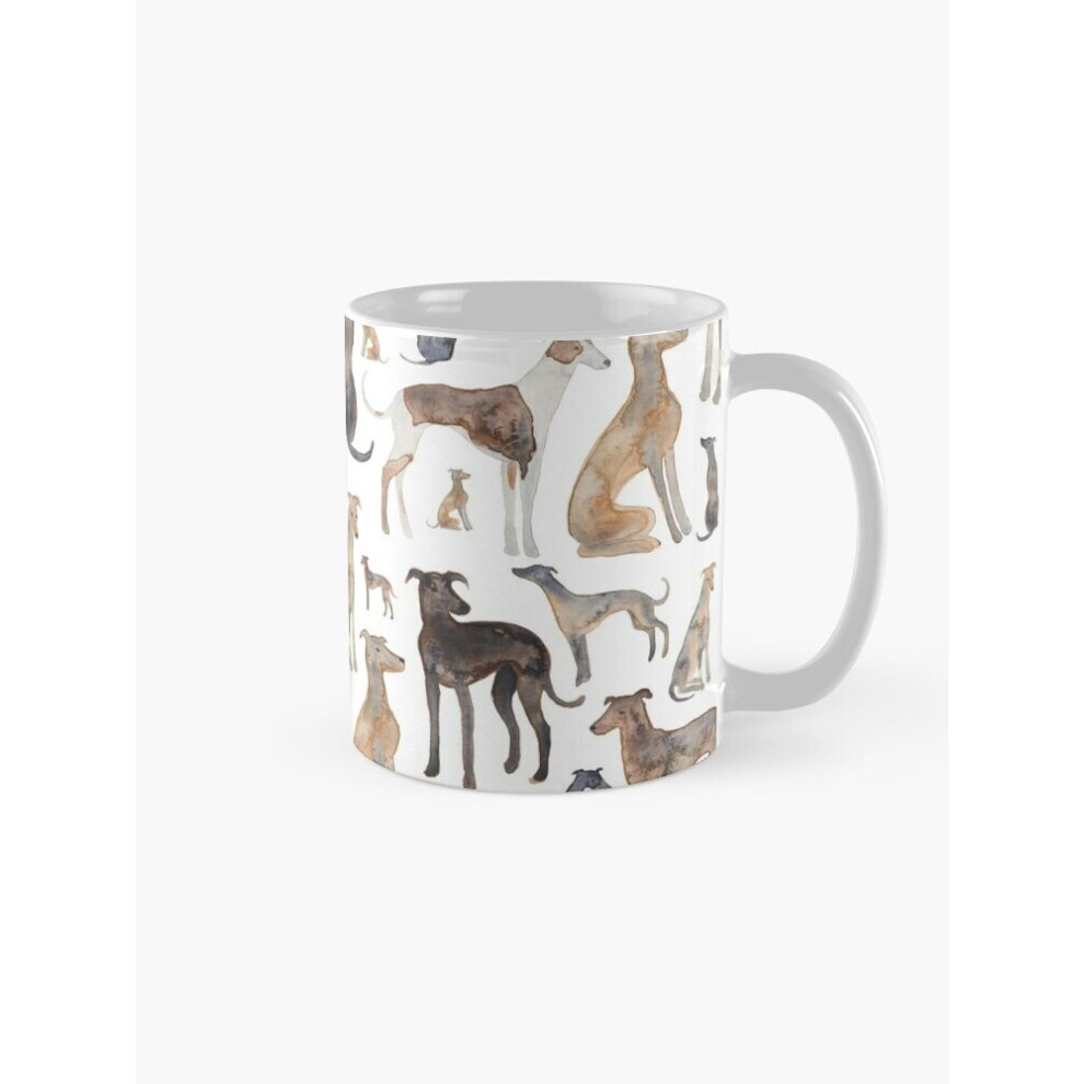 Whibos Mugs 11Oz Greyhounds, Wippets And Lurcher Dogs! Coffee Ceramic Mug Funny Anniversary Novelty Christmas Gift