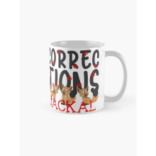 Mugs 11oz Corrections Jackal, Late Night with Seth Meyers Coffee Ceramic Mug Funny Anniversary Novelty Christmas Gift