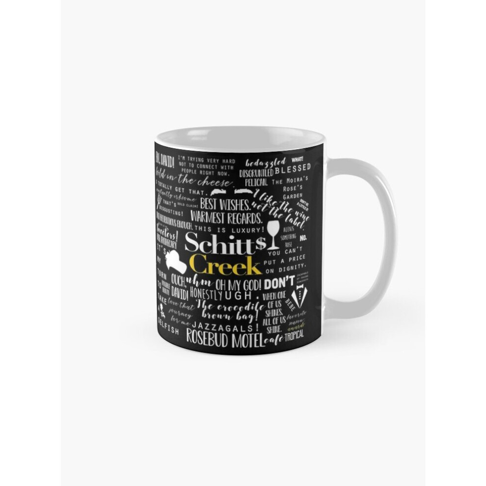 Mugs 11oz Schitt's Creek Memorable Quotes  Coffee Ceramic Mug Funny Anniversary Novelty Christmas Gift