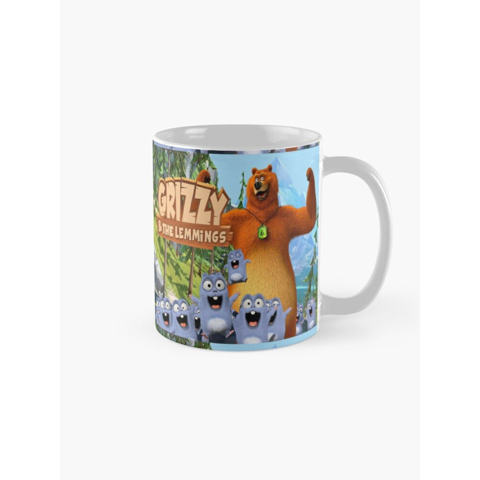 Mugs 11oz Grizzy and Lemmings Coffee Ceramic Mug Funny Anniversary Novelty Christmas Gift