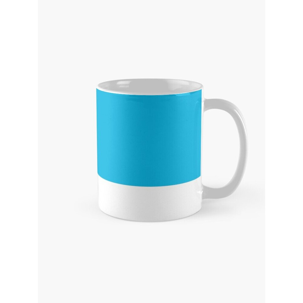 Mugs 11oz Pantone 306C Cyan  Coffee Ceramic Mug Funny Anniversary Novelty Christmas Gift