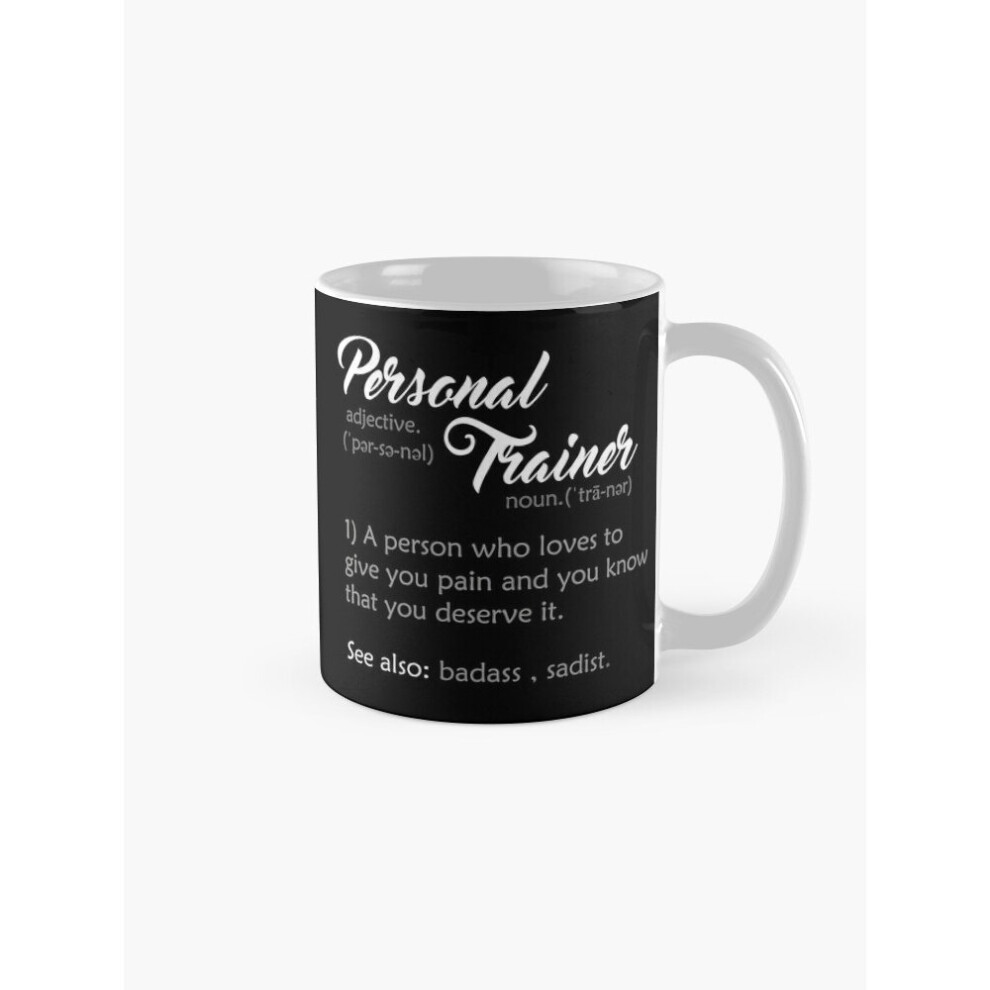 Whibos Mugs 11Oz Personal Trainer Definition Coffee Ceramic Mug Funny Anniversary Novelty Christmas Gift