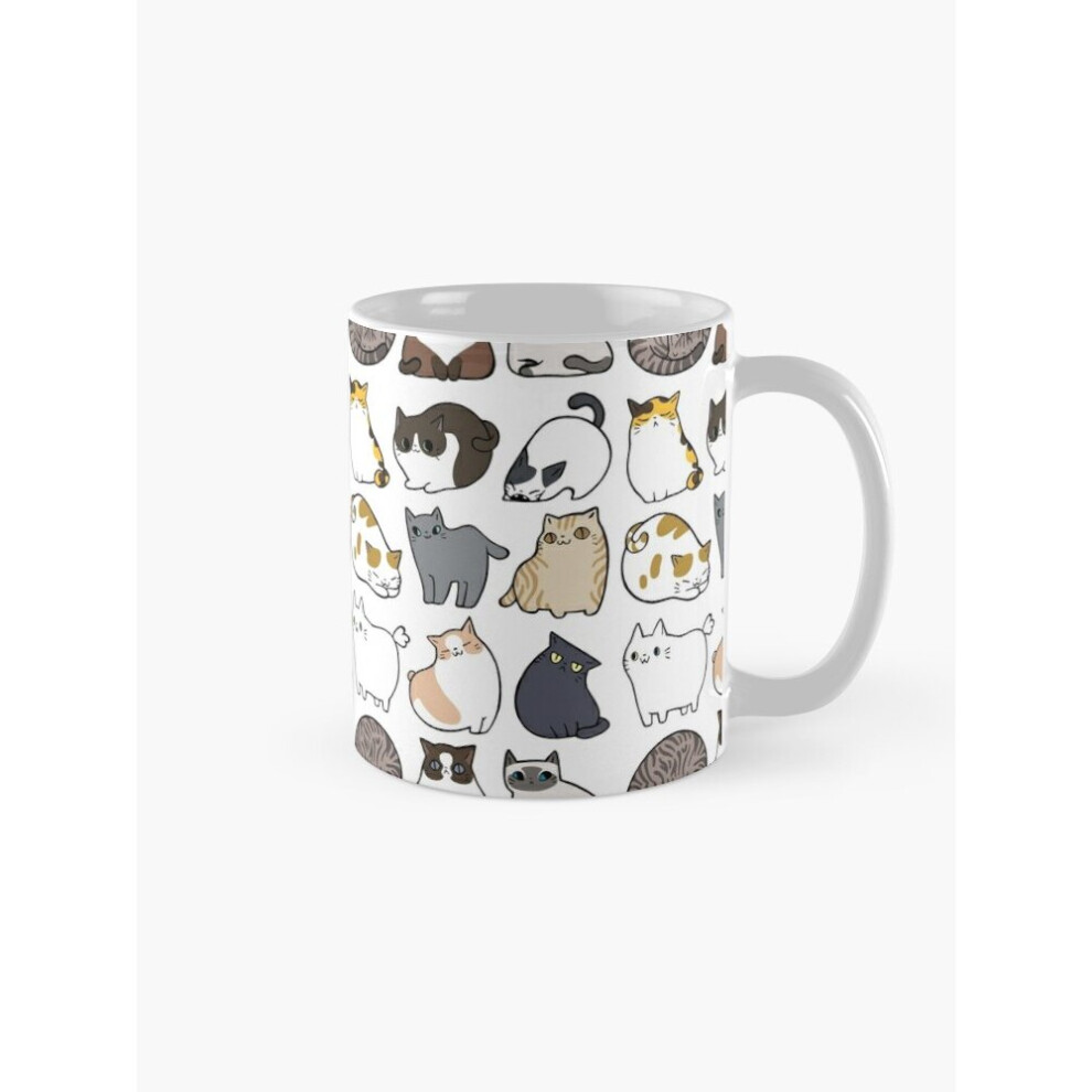 Whibos Mugs 11Oz Cats Cats Cats Coffee Ceramic Mug Funny Anniversary Novelty Christmas Gift