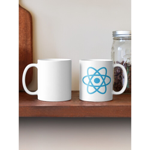 Mugs 11oz React JS Logo Coffee Ceramic Mug Funny Anniversary Novelty Christmas Gift 1