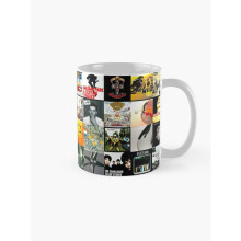 Mugs 11oz 90s 00s Indie Britpop Albums Homage Collage Coffee Ceramic Mug Funny Anniversary Novelty Christmas Gift